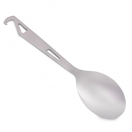 Ложка с крючком титановая T-Gear Titanium Hooked Spoon Polished