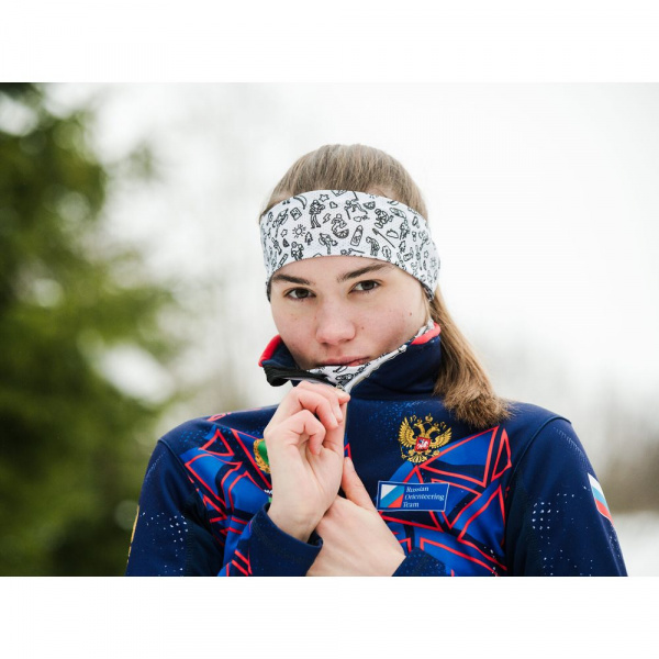 Бафф Wonder Trail Print White