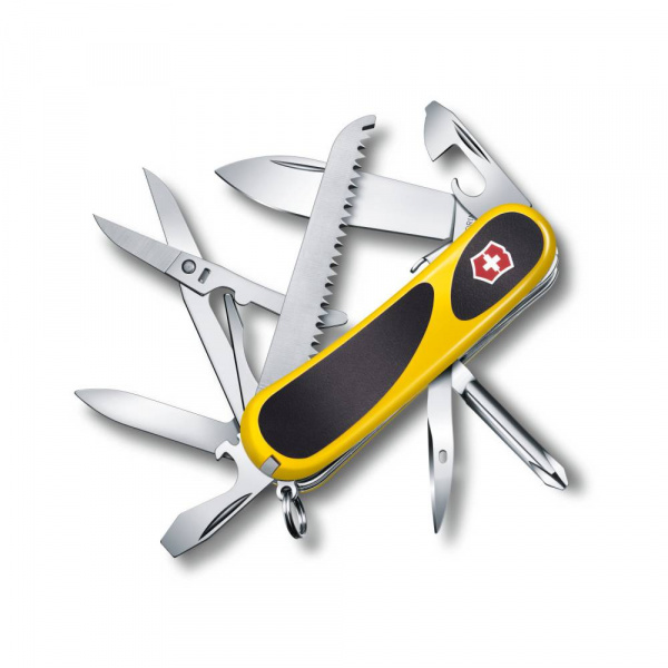 Нож перочинный Victorinox EvoGrip S18 (2.4913.SC8) 85мм 15функц. желтый/черный карт.коробка