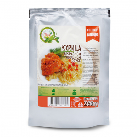 Курица в красном овощном соусе (Фермер)