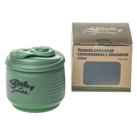 Кружка Tramp TRC-082 силиконовая складная с крышкой (350мл)