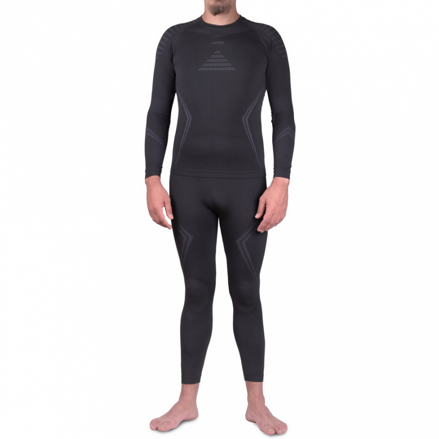 Термобелье UTO комплект Sports 2.0 Bamboo Charcoal 993104 Black/Grey M