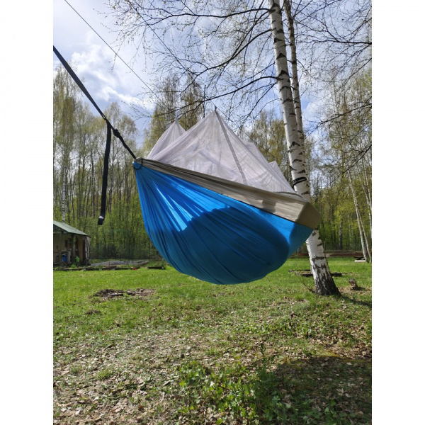 Гамак туристический двухместный с москитной сеткой Mormus Equip Ultralight Hammock