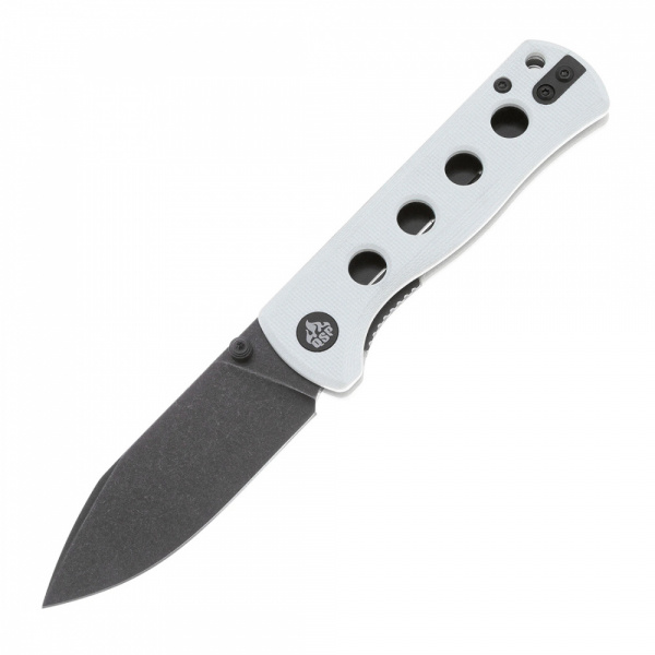 QS150-G2 Canary folder - нож складной, рук-ть, белый G10, черн. клинок 14C28N