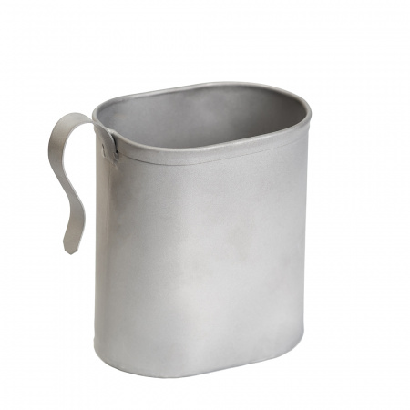 Кружка туристическая овальная 400 мл. (титан) (Роза ветров)