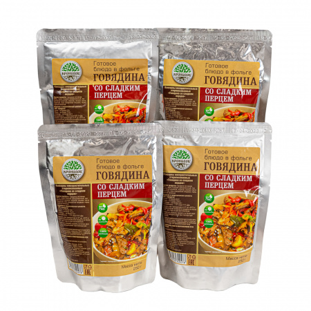 Готовое блюдо Говядина со сладким перцем 250 г. (Кронидов)
