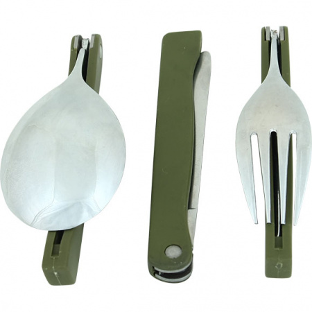 Набор столовых приборов Тактик (складной металлический) Track