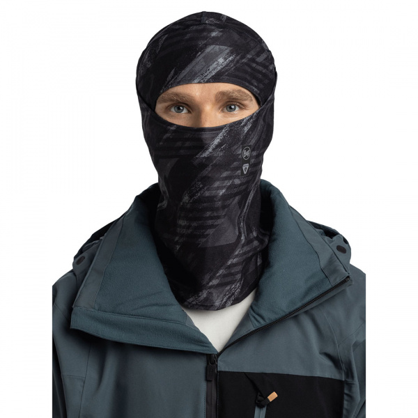 Маска (балаклава) Buff Thermonet Hinged Balaclava Bardeen Graphite 136854.901.10.00