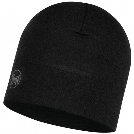 Шапка Buff Midweight Merino Wool Hat Solid Black (US:one size) 118006.999.10.00