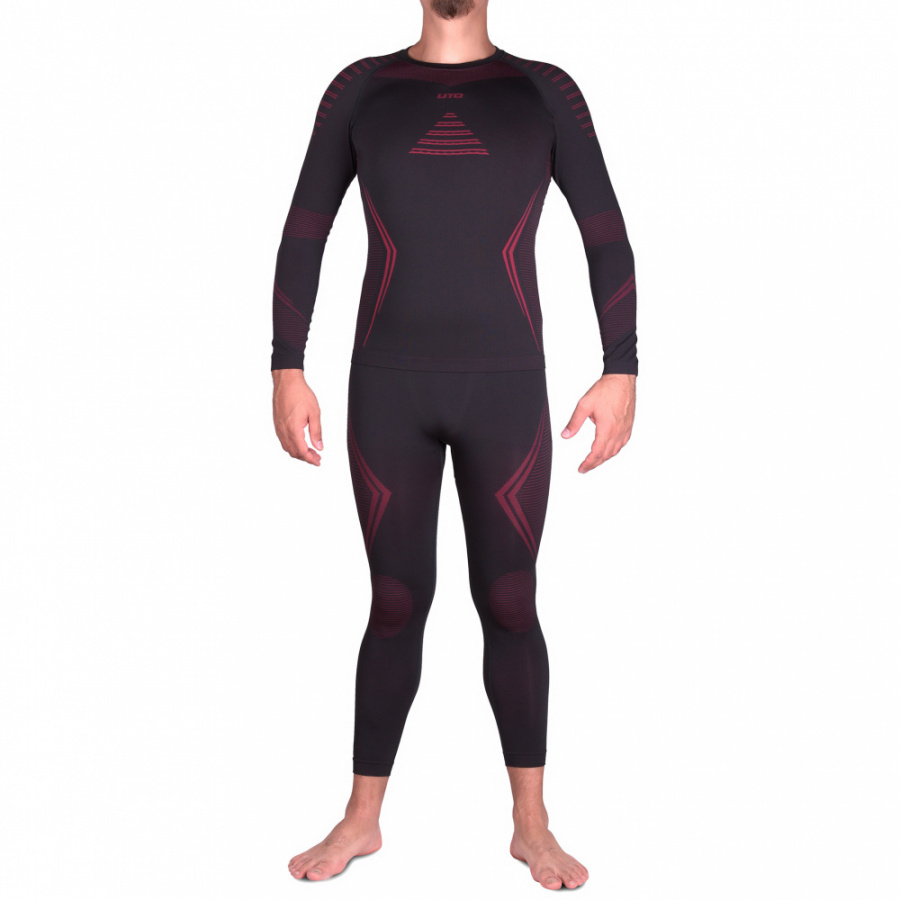 Термобелье UTO комплект Sports 2.0 Bamboo Charcoal 993104 Black/Red XXL