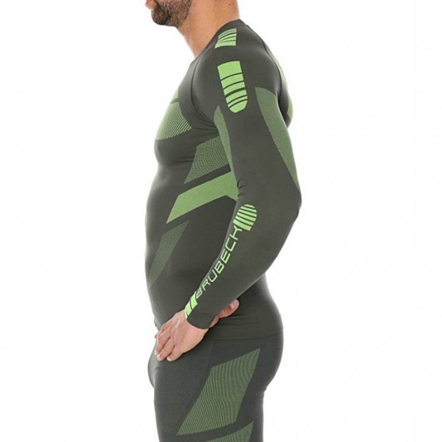 Термобелье мужское Brubeck футболка с длинным рукавом зональная DRY