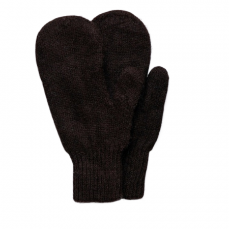 Варежки Монголка 70% шерсти M 6,5-7,5 Коричневый (Шоколад) арт. 04113