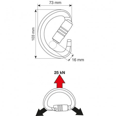 Карабин CAMP TRIAD 3LOCK