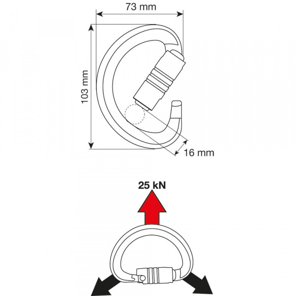 Карабин CAMP TRIAD 3LOCK