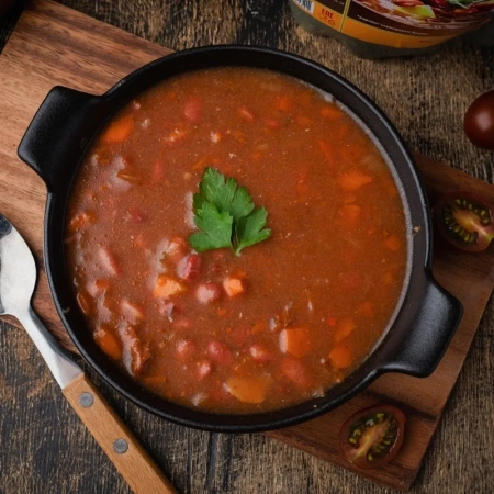 Готовое блюдо Суп фасолевый с говядиной 300 г. (Кронидов)