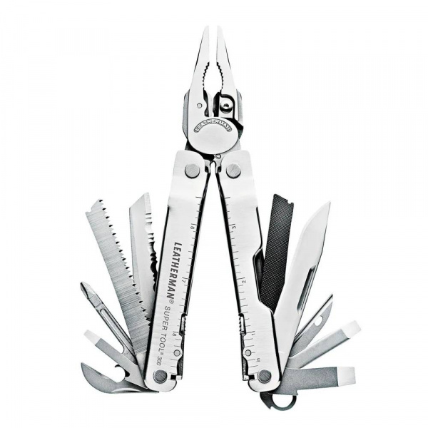 Мультитул Leatherman Super Tool 300 -831148 115мм 19функций серебристый нeйлон.чехол карт.коробка