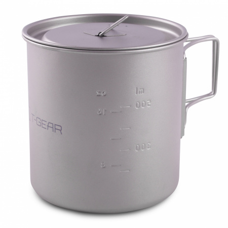 Кружкa с крышкой титановая T-Gear Titanium Mug With Lid 700