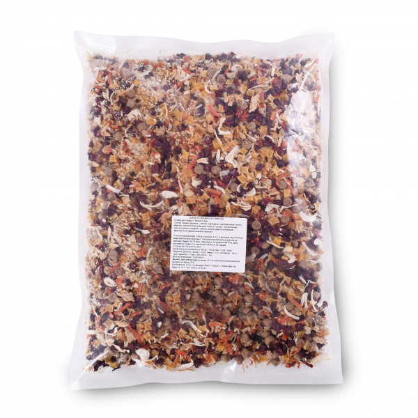 Organic Food Суп Борщ по-украински с мясом (с бульоном и солью), 1 кг