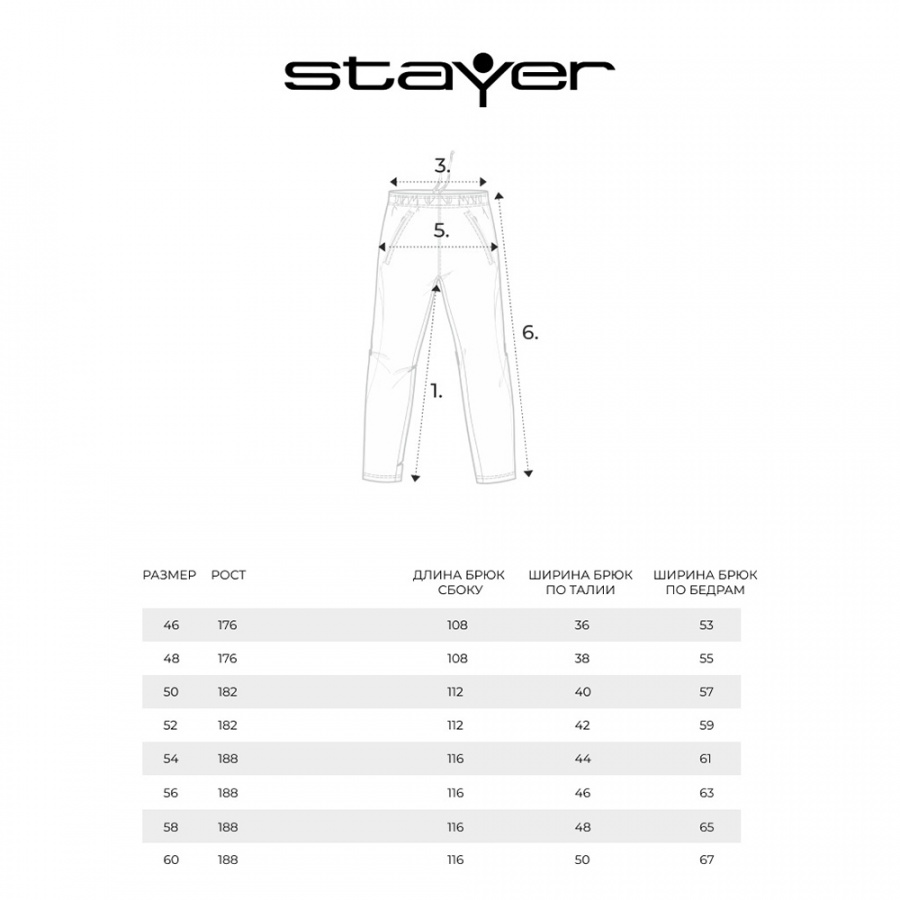Брюки мужские Stayer 21019