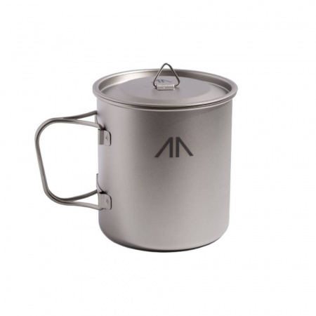 Кружка титановая с крышкой GORAA 600мл.