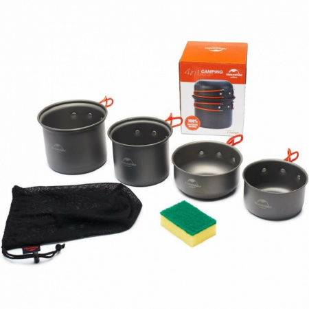 Набор посуды из четырех предметов Naturehike NH15T401-G