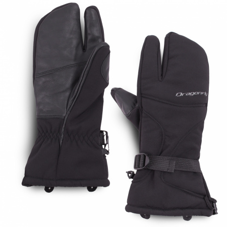 Dragonfly Варежки снегоходные DF SNOWMOBILE MITTENS Black (3XL (22.6))