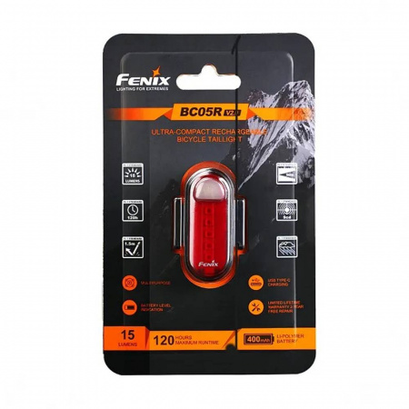 Велосипедный задний светодиодный фонарь Fenix BC05R V2.0