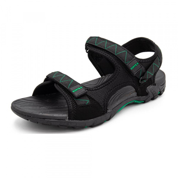 Сандалии треккинговые Editex черный/зеленый 43