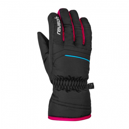 Перчатки горнолыжные REUSCH Alan Junior Black/Black/Pink Glo 7003 (inch (дюйм):6)