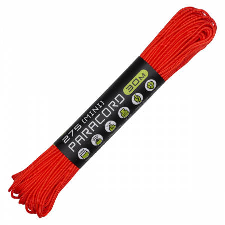 Паракорд 275 (мини) CORD nylon 30м RUS (neon orange)