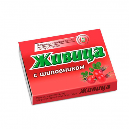 Смолка жевательная Алтайский нектар Живица (с шиповником), блистер 0,8г №5