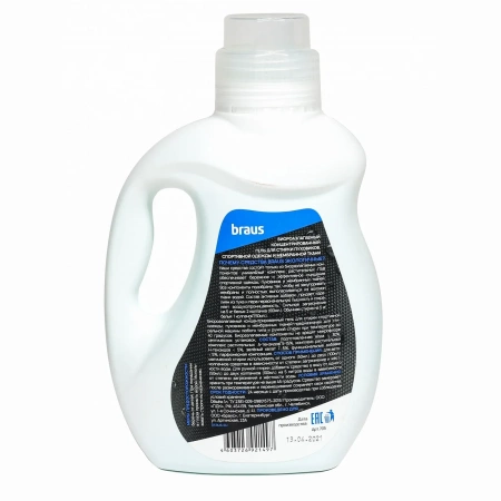 BRAUS Гель для стирки пуховиков, мембран, спортивной одежды 1000 мл