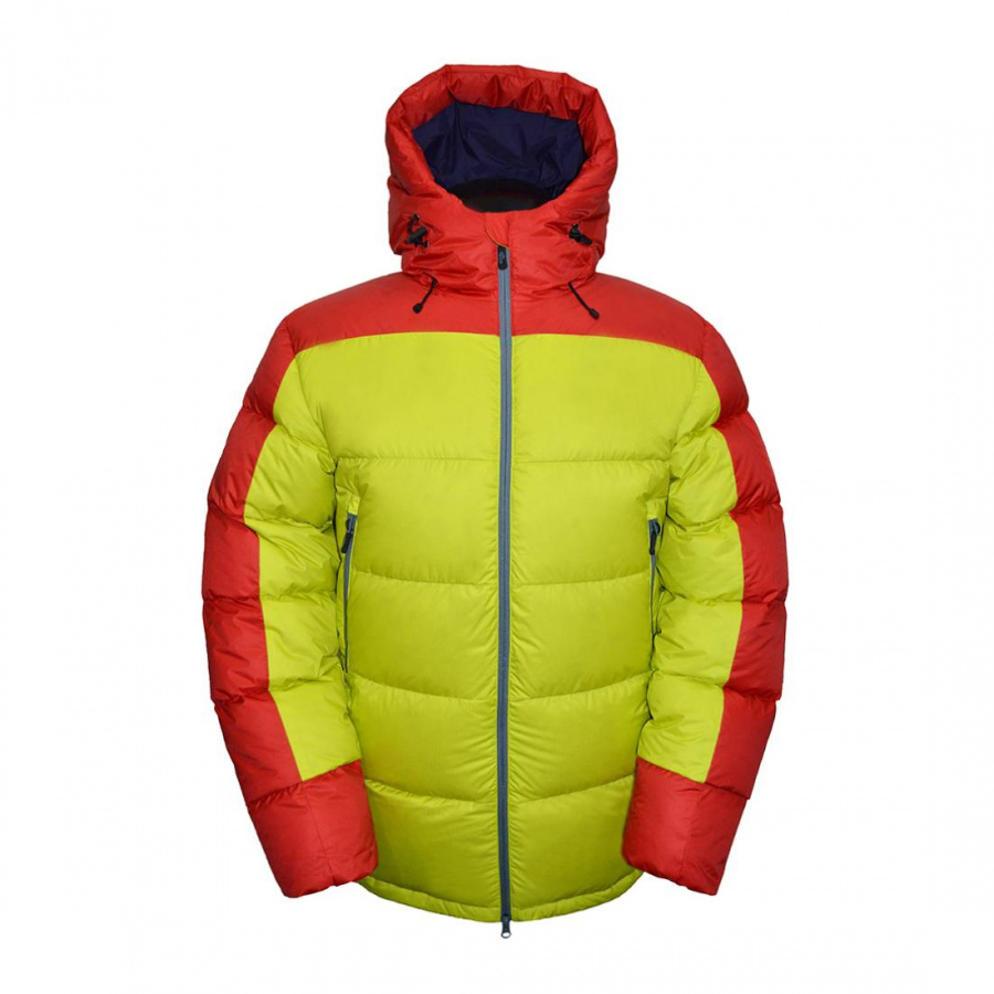 Куртка пуховая BVN Тигр-3 лайм/красная 54/188