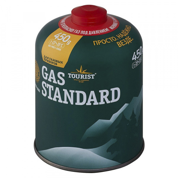 Баллон газовый резьбовой Tourist Standard 450г