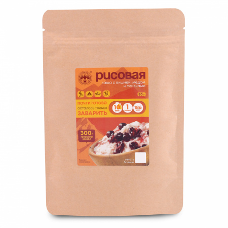 Каша рисовая с вишней 80 г, СПЕЦПИТ КРАФТ