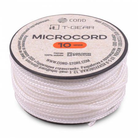 Микрокорд T-Gear x CORD nylon катушка 10м (White)