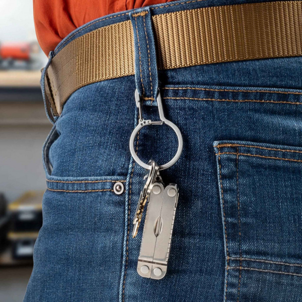 Брелок для ключей NiteIze DUALPASS KEY RING STAINLESS