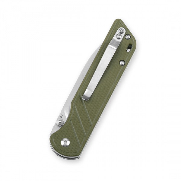QS102-B Parrot - нож складной, рукоять зеленая G10, клинок D2