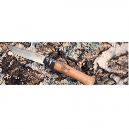 Нож Opinel №10, нержавеющая сталь, бук