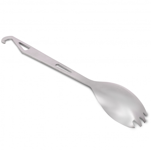 Ловилка с крючком титановая T-Gear Titanium Hooked Spork Polished