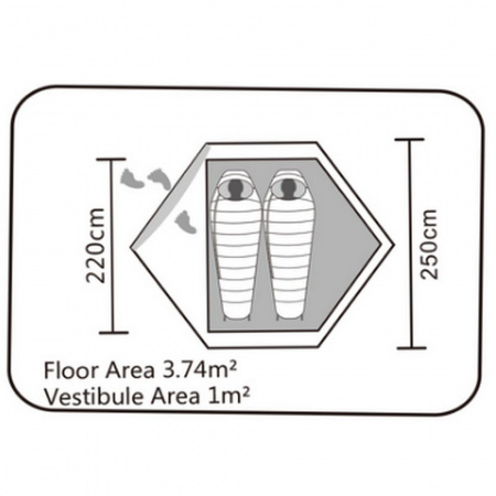Палатка двухместная Kailas G2 II 4-Season