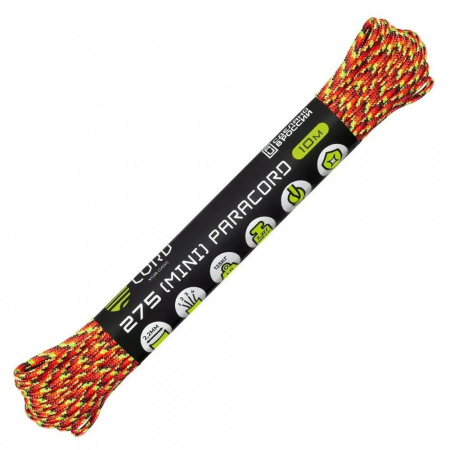 Паракорд 275 (мини) CORD nylon 10м RUS (fireball)