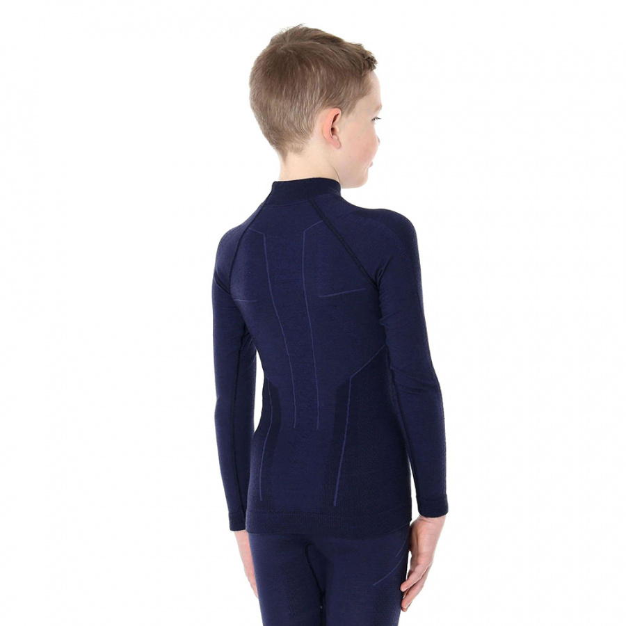 Термобелье для мальчиков Brubeck футболка длинный рукав шерсть мериноса ACTIVE WOOL