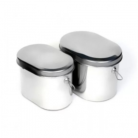 Набор охотника: котелок 4,5л, котелок 3,3л  нерж. (Роза ветров)