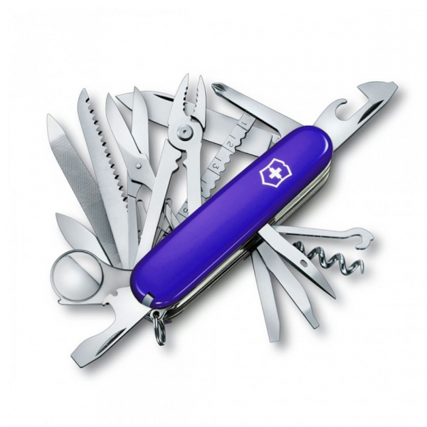 Нож перочинный Victorinox SwissChamp (1.6795.2R) 91мм 33функц. синий карт.коробка