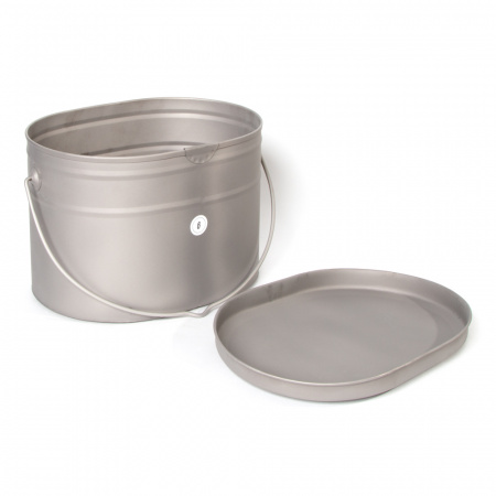 Набор низких котелков 3 шт.(6,0;7,5;9,5л) без ручек титан (Роза ветров)