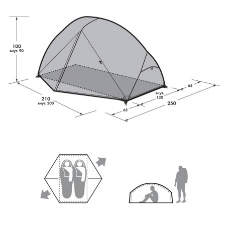 Палатка Сплав Zango 2