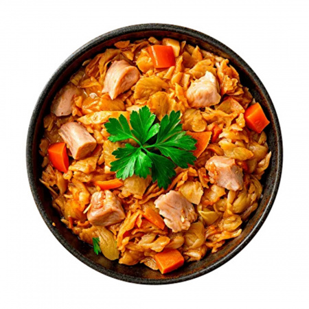 Готовая еда тушеная капуста с курицей 7 верст, 250 г.