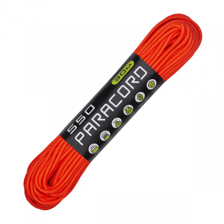 Паракорд 550 CORD nylon 30м RUS (neon orange)