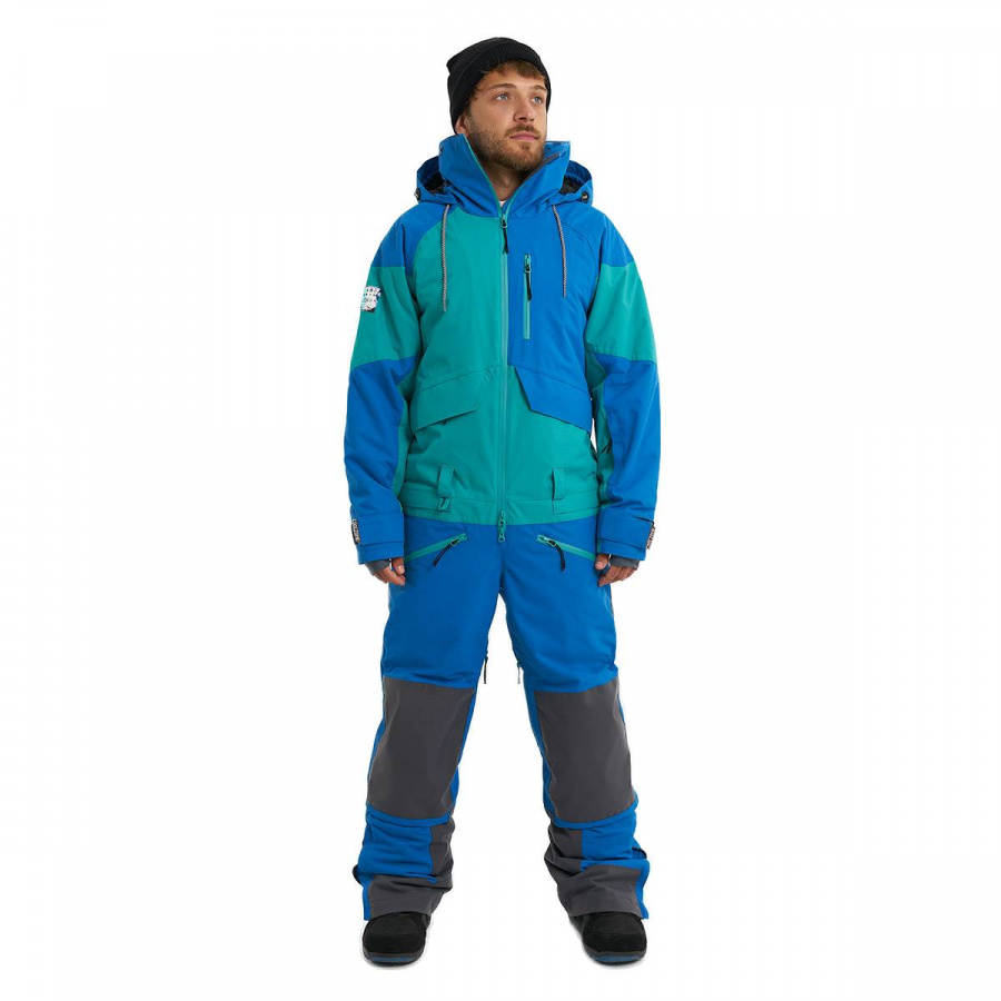 Комбинезон POWDER KN2124/58/47 темно-синий/изумрудный (MEDIUM)